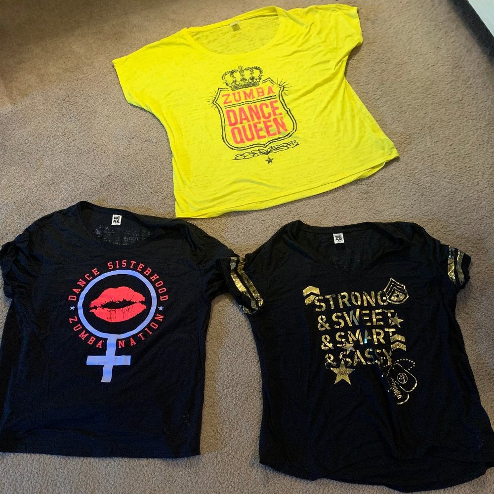 Zumba Tshirts bundle of 3